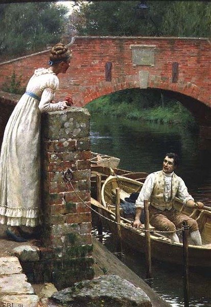 Czciwe pożegnanie autorstwa Edmund Blair Leighton