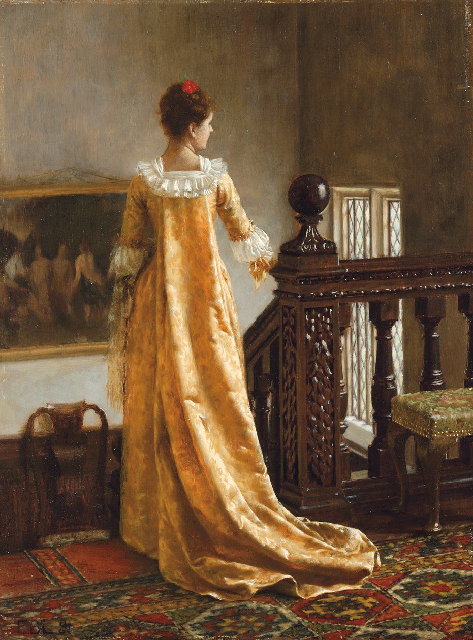 Złoty Pociąg, 1891 autorstwa Edmund Blair Leighton