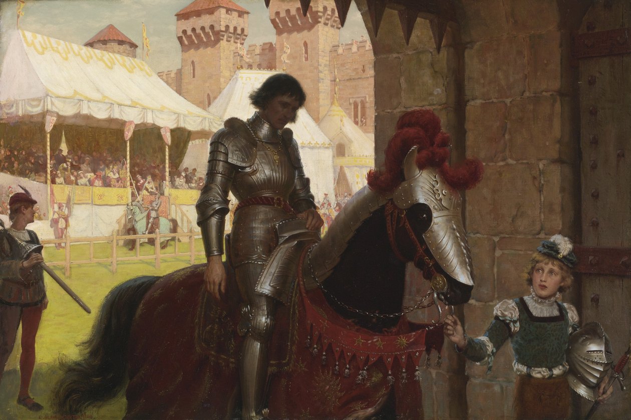 Pokonany, 1884 autorstwa Edmund Blair Leighton