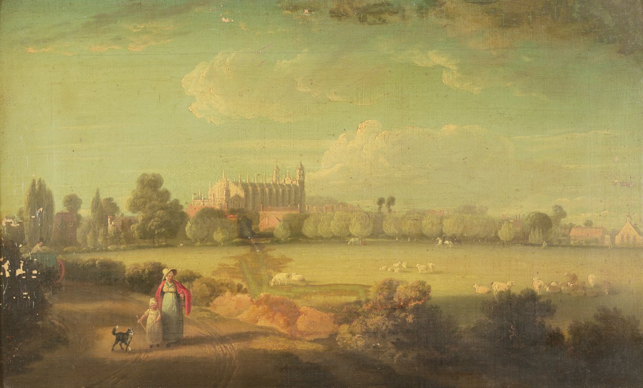 Widok na Eton z boisk autorstwa Edmund Bristow