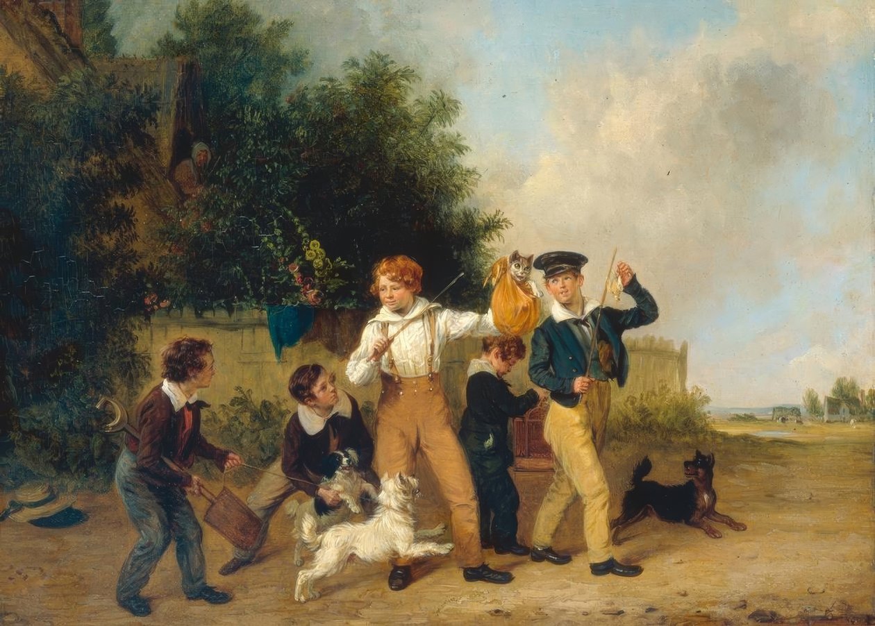 Chłopcy z ich zwierzętami autorstwa Edmund Bristow