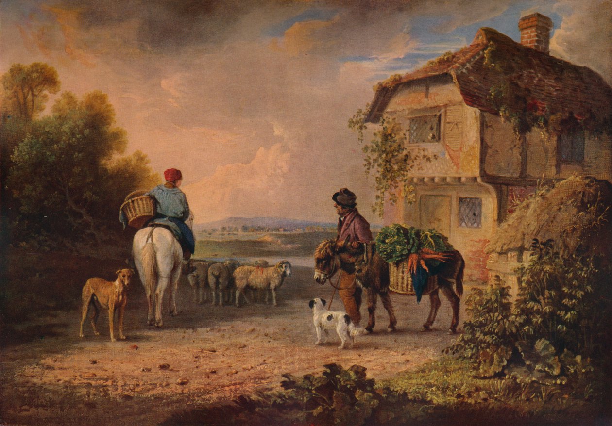 Na targ, 1828 autorstwa Edmund Bristow