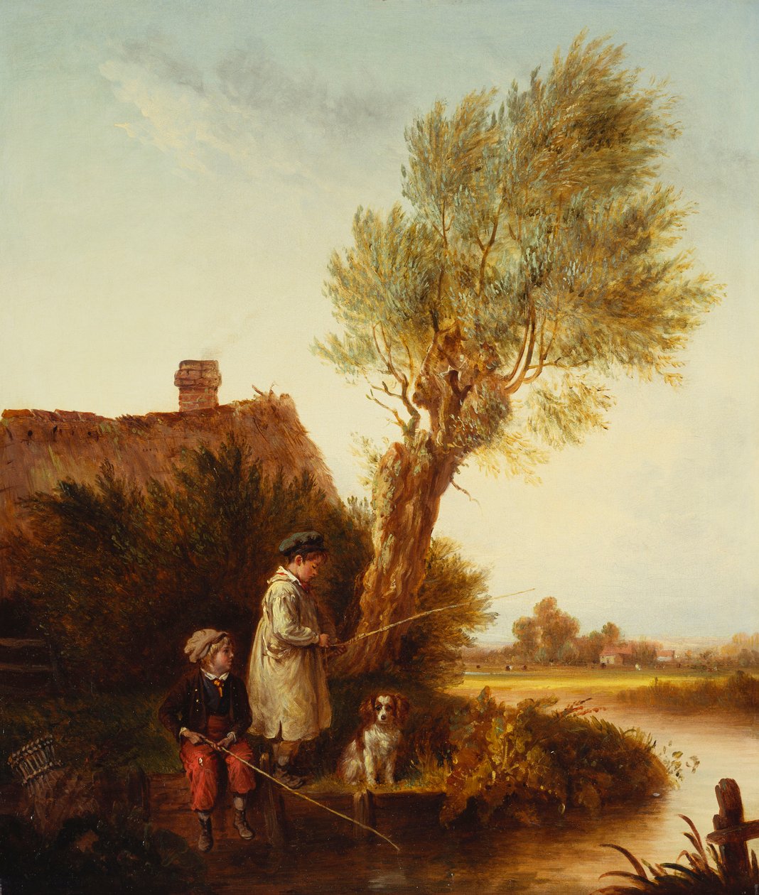 Młodzi wędkarze autorstwa Edmund Bristow