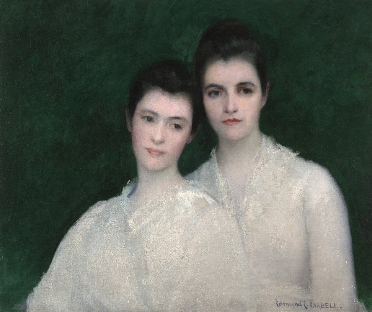 Emeline i Josephine Tarbell, ok. 1905 (olej na płótnie) autorstwa Edmund Charles Tarbell
