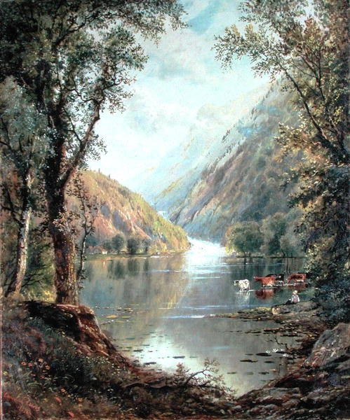 Scena w Catskills autorstwa Edmund Darch Lewis