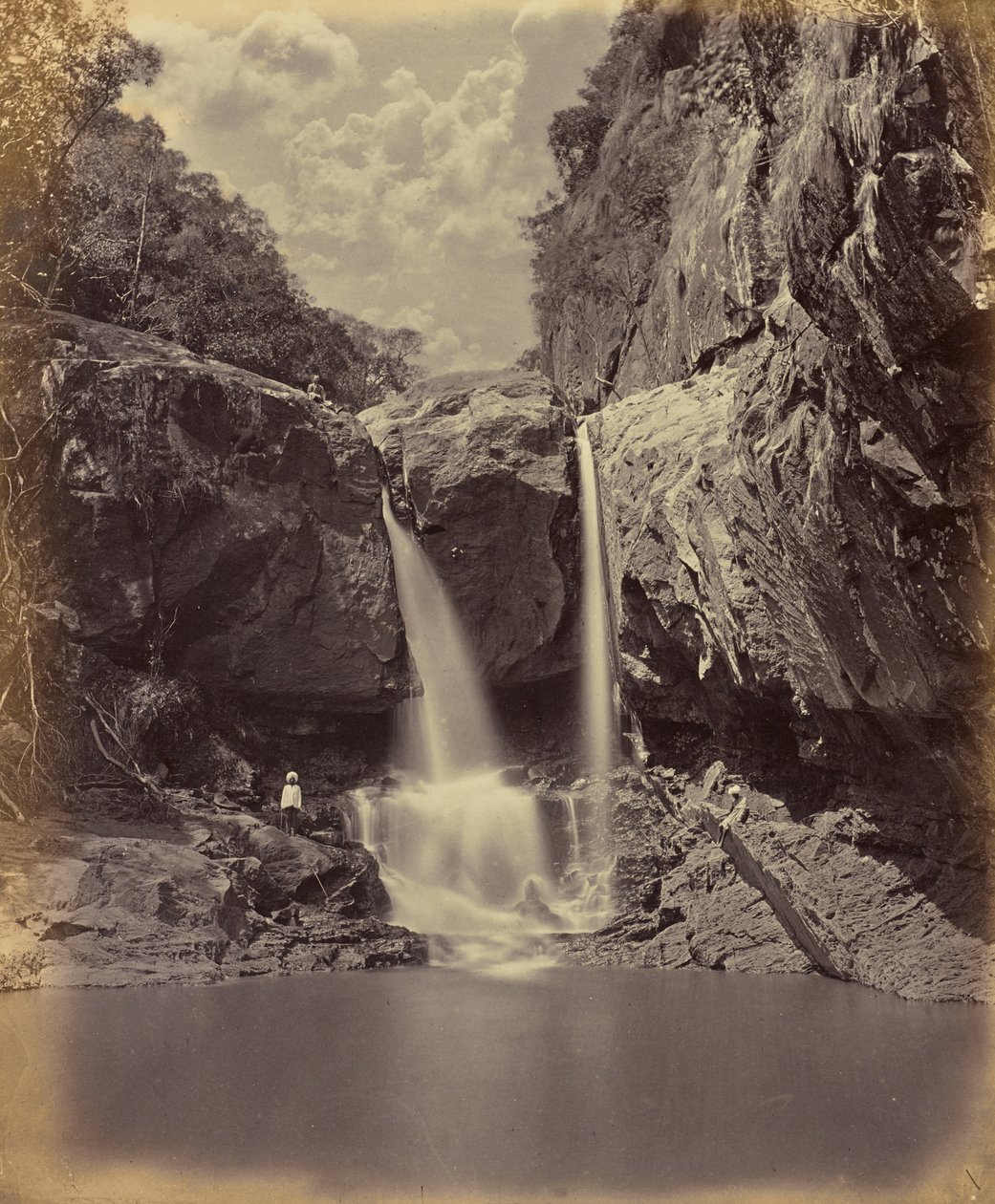 Niskie wodospady. Coonoor Ghant autorstwa Edmund David Lyon