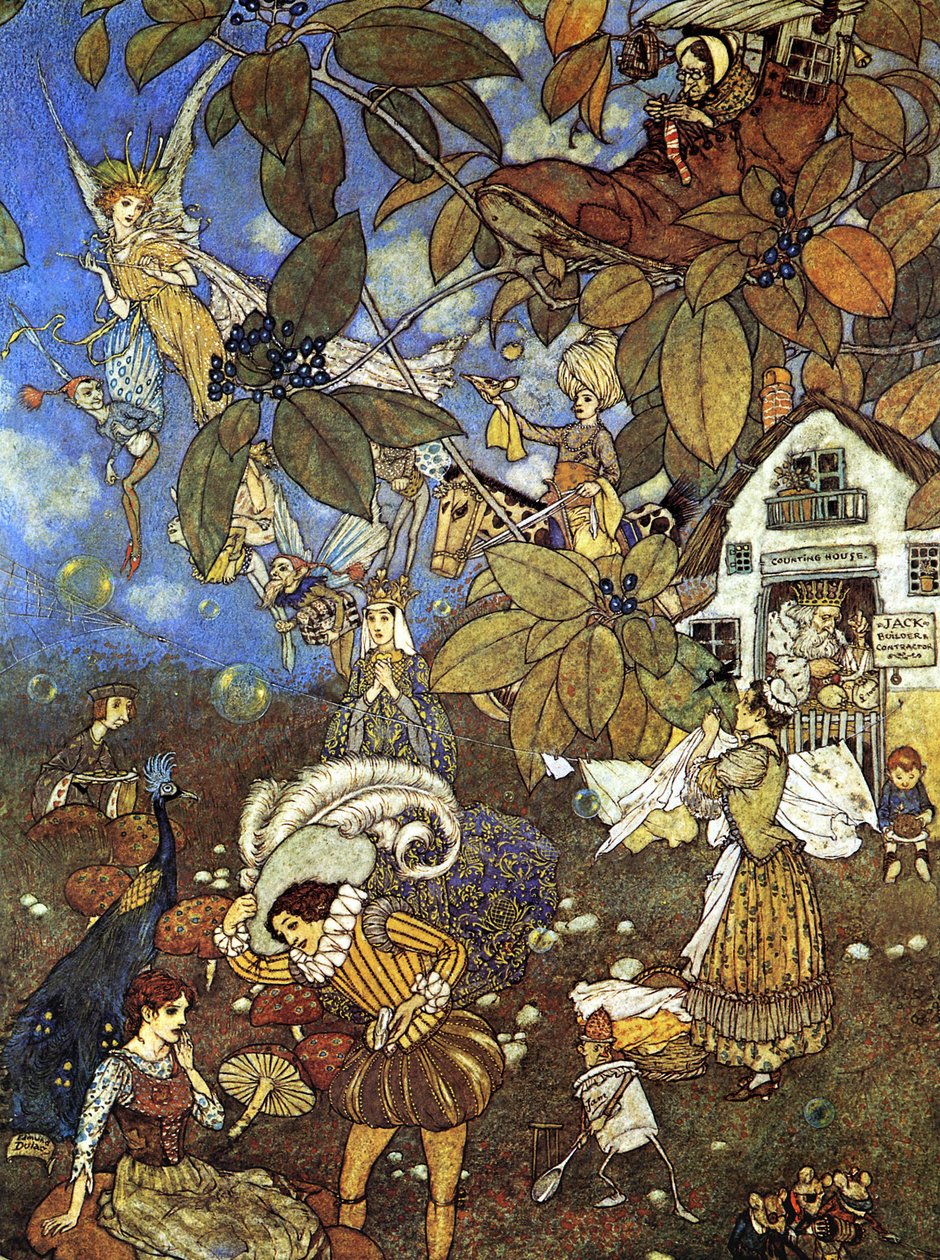 Znane postacie z bajek autorstwa Edmund Dulac