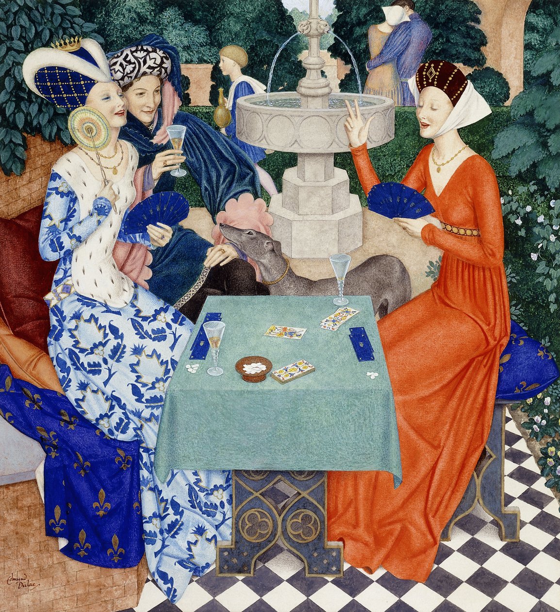 Królowa Izabela Bawarska autorstwa Edmund Dulac