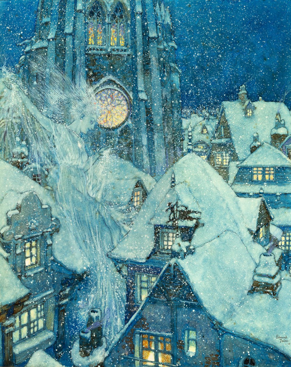 Królowa Śniegu autorstwa Edmund Dulac
