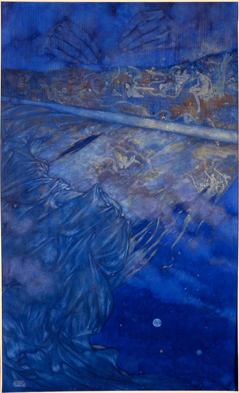 "We Are Such Stuff as Dreams are Made On", z filmu "Burza autorstwa Edmund Dulac