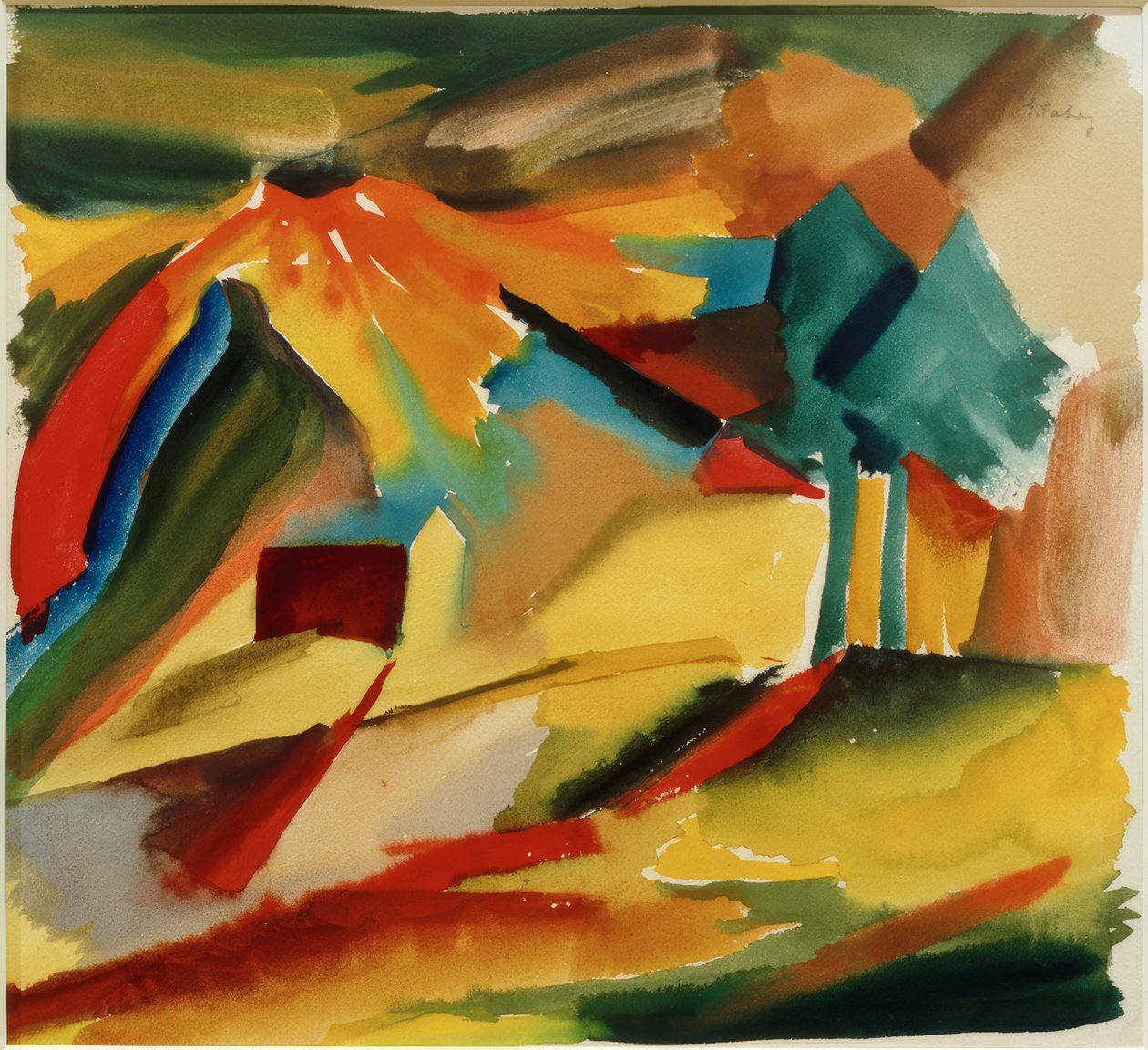 Krajobraz 3 autorstwa Edmund Fabry
