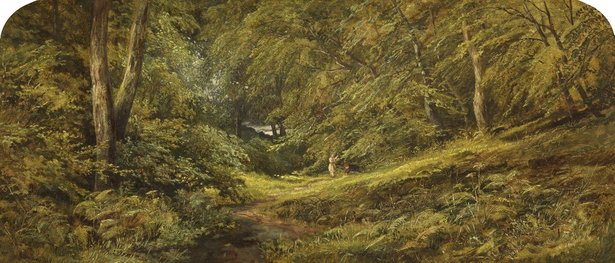 Szkic - W lesie (olej na płótnie) autorstwa Edmund G. Muller