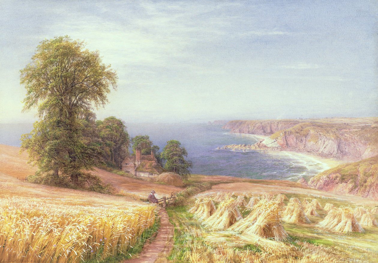 Czas żniw nad morzem, 1881 autorstwa Edmund George Warren