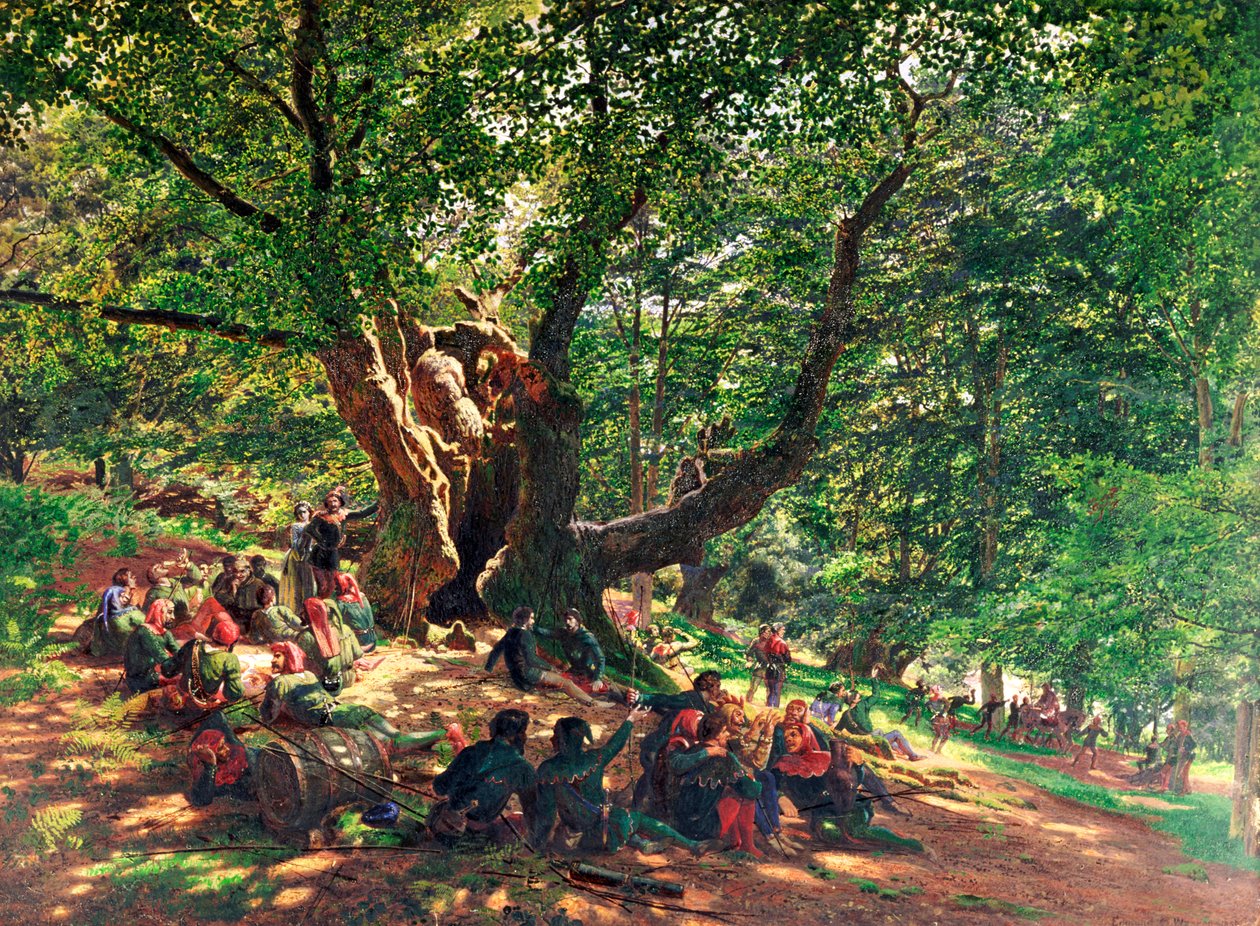 Robin Hood i jego Merry Men, 1859 autorstwa Edmund George Warren