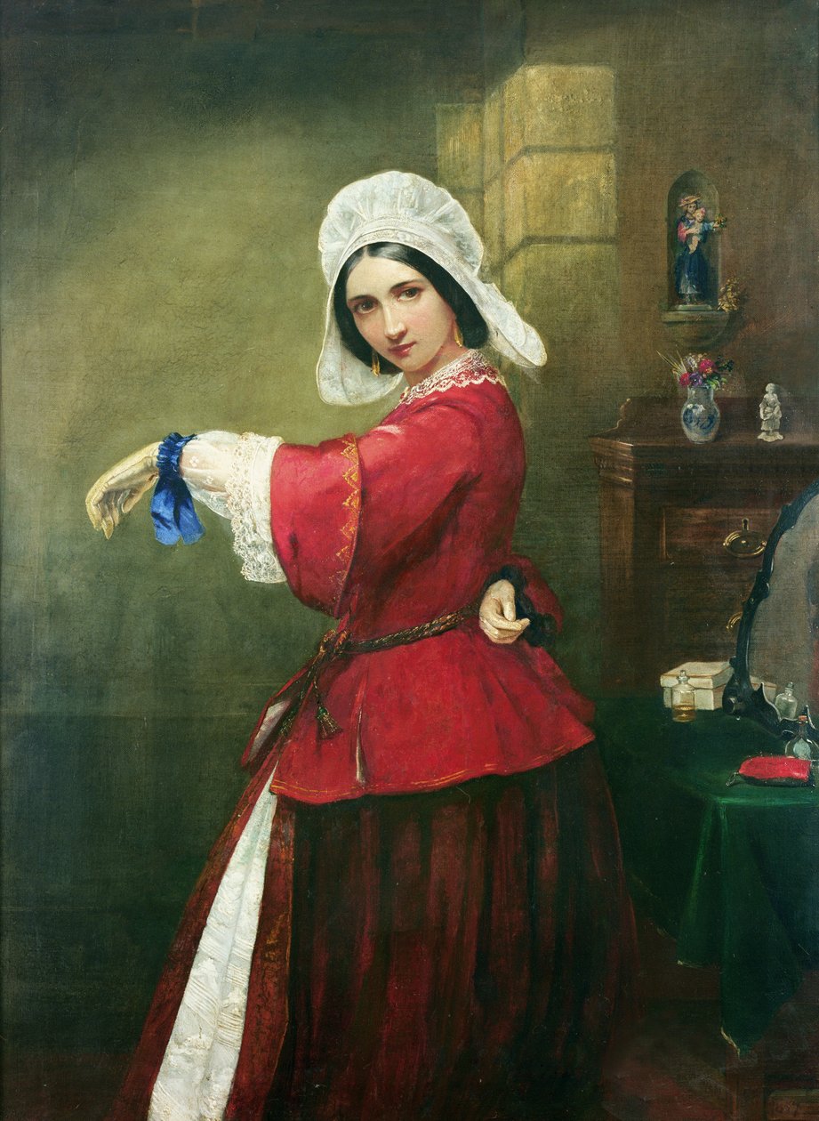 Dama we francuskim stroju, 1857 autorstwa Edmund Harris Harden