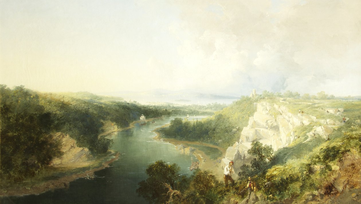 Avon i Severn z Clifton Down autorstwa Edmund John Niemann
