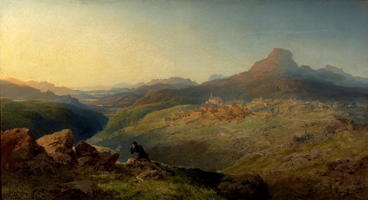 Miasto i dolina Ffestiniog, Walia autorstwa Edmund John Niemann