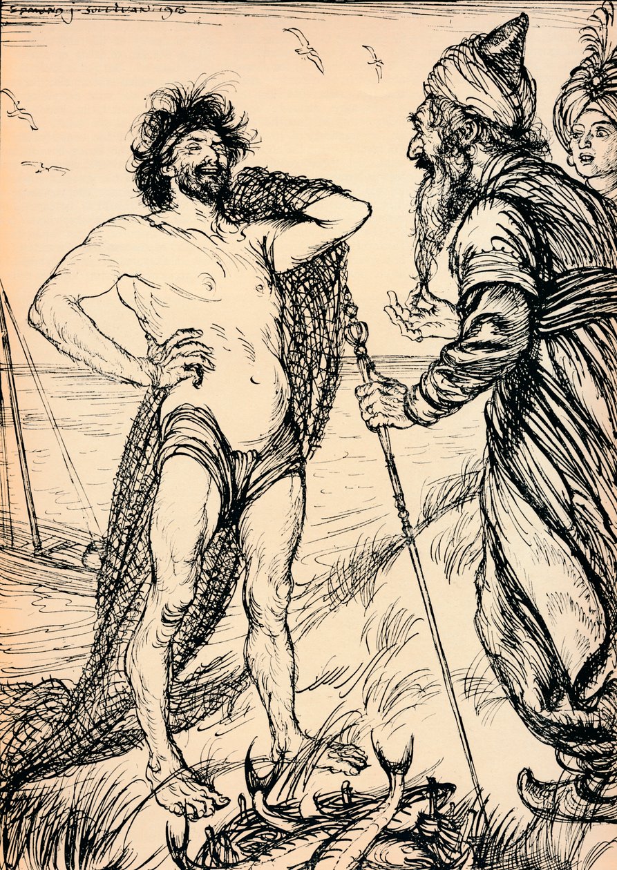 Odnaleziony szczęśliwy człowiek, 1918, 1918 autorstwa Edmund Joseph Sullivan