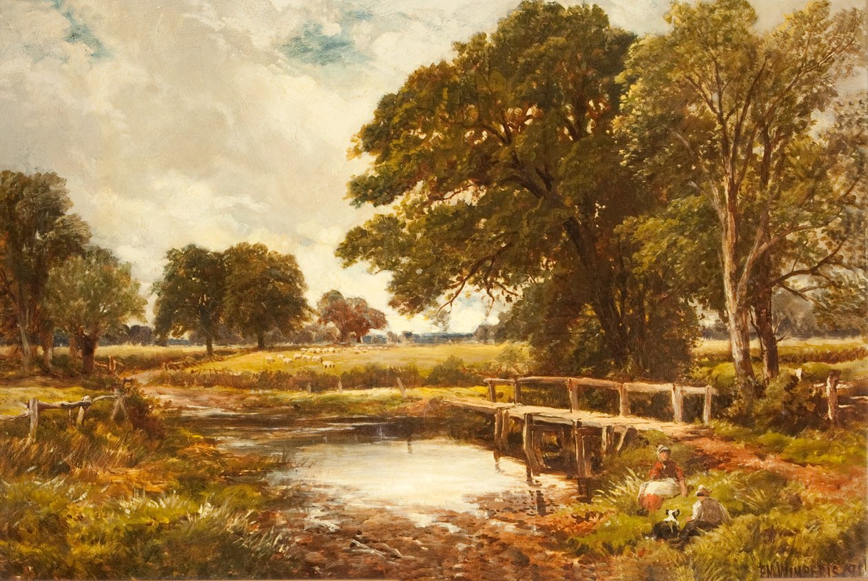 Hampshire Ford, 1891 autorstwa Edmund Morison Wimperis