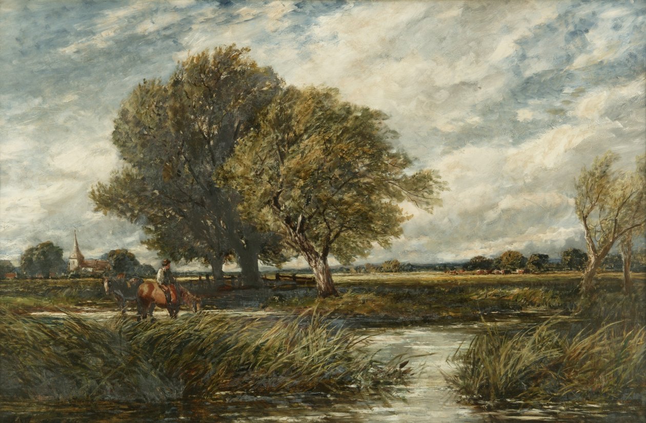 Podlewanie koni autorstwa Edmund Morison Wimperis