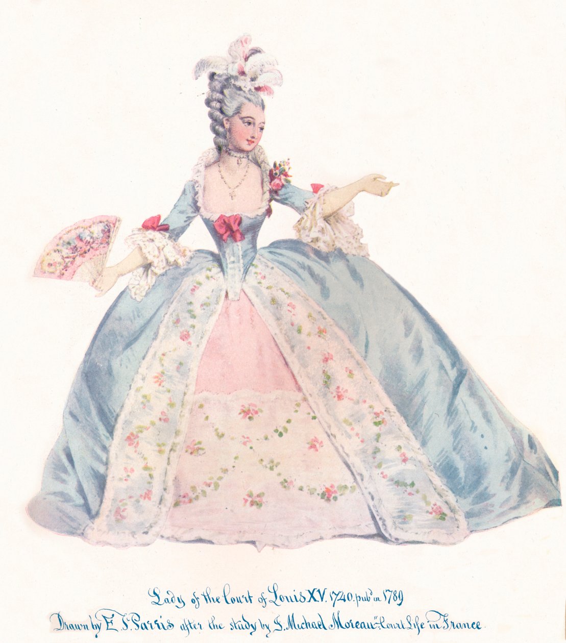 Dama dworu Ludwika XV, XIX w. autorstwa Edmund Thomas Parris
