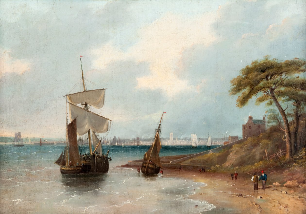 Dundee ze Wschodu, ok. 1830 (olej na płótnie) autorstwa Edmund Thornton Crawford