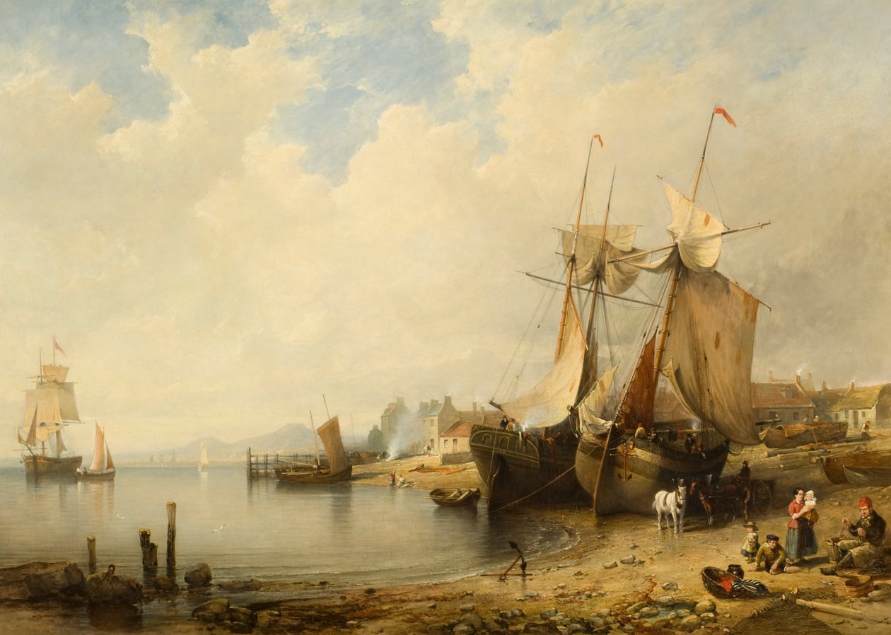 Odpływ: Dundee z Broughty Ferry autorstwa Edmund Thornton Crawford