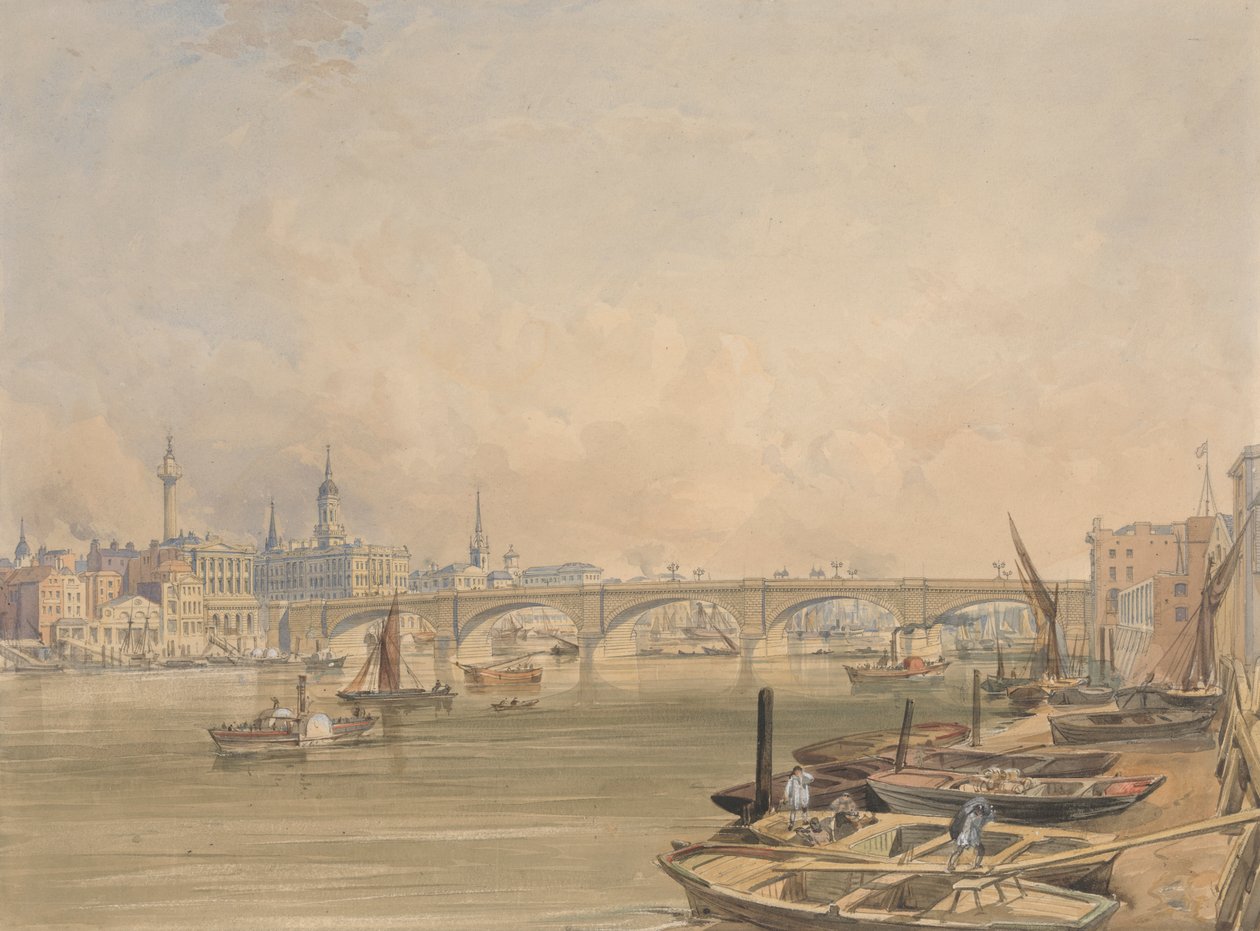 Widok na most londyński autorstwa Edmund Walker