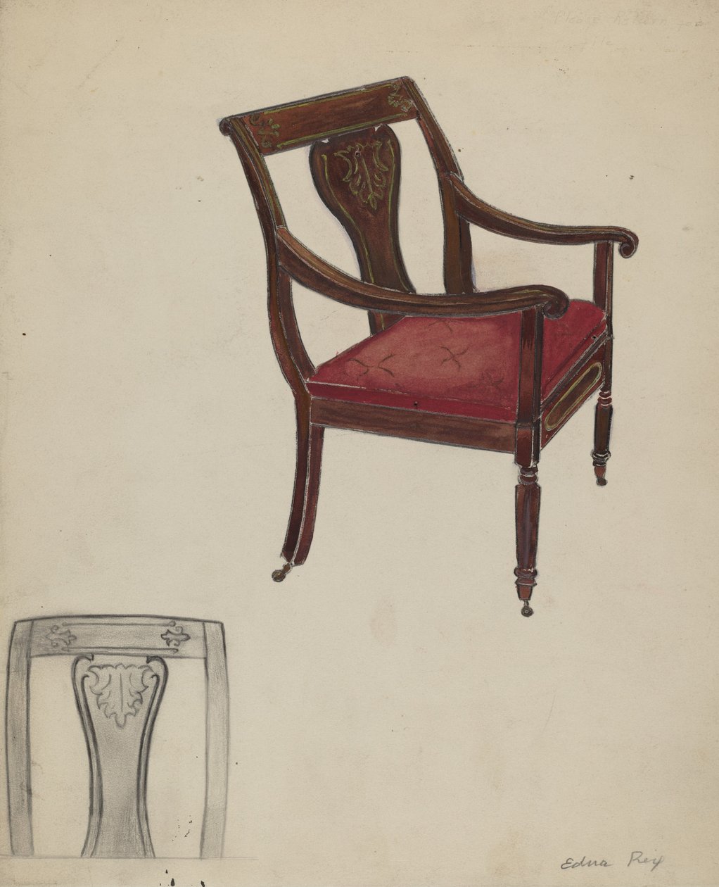Fotel autorstwa Edna C. Rex