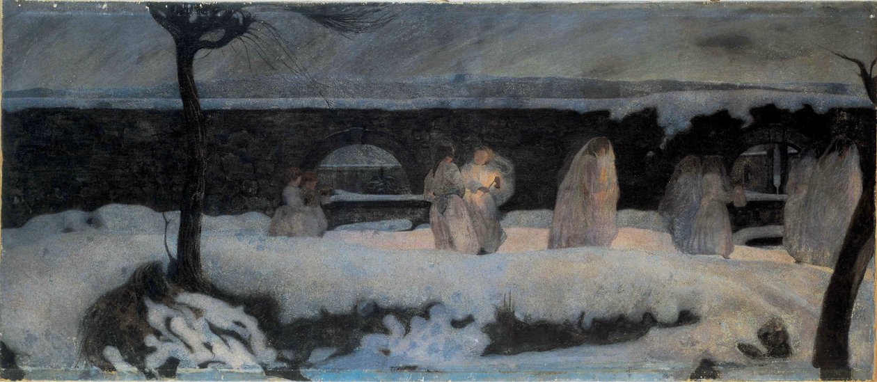 Pogrzeb Bianco Biały Pogrzeb, 1901. autorstwa Edoardo Berta