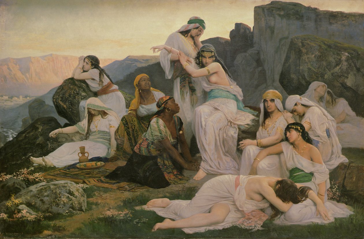 Córka Jeftego, 1876 autorstwa Edouard Debat Ponsan