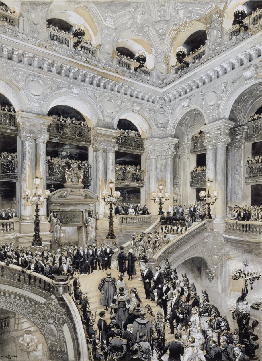 Inauguracja Opery Paryskiej, 5 stycznia autorstwa Jean Baptiste Edouard Detaille