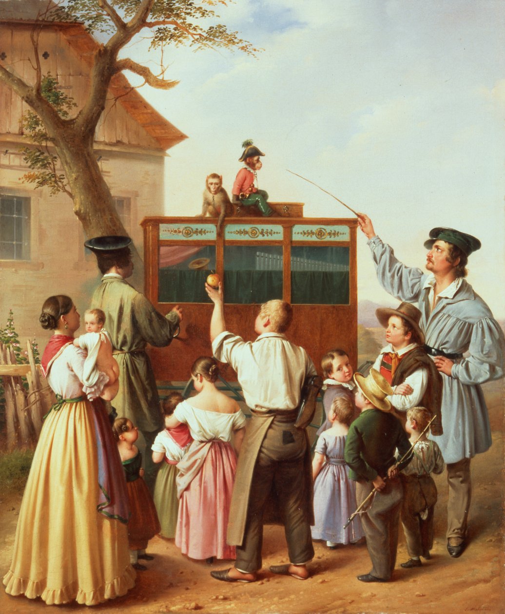 Podróżujący kataryniarz, 1842 autorstwa Edouard Klieber