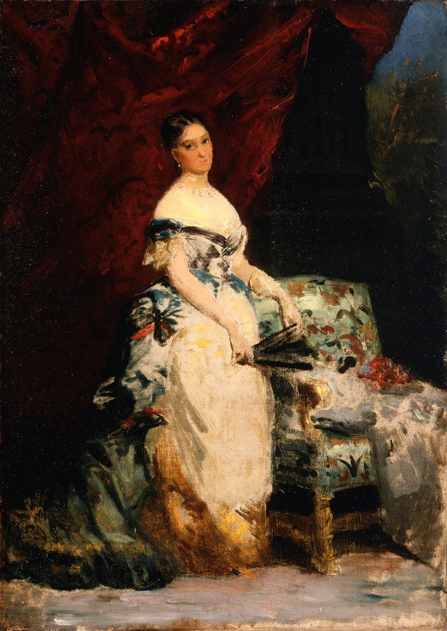 Portret księżniczki Brancaccio-Massimo, 1860-70 autorstwa Edouard Louis Dubufe