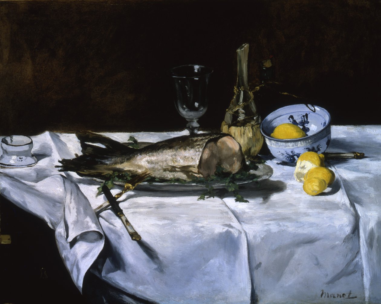 Łosoś, ok. 1864 autorstwa Édouard Manet