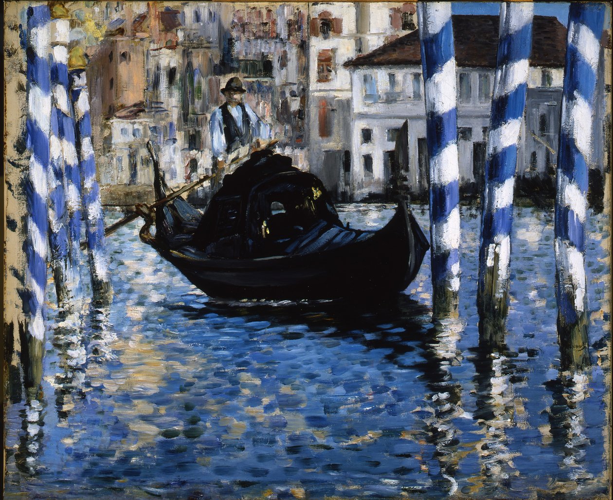 Canal Grande, Wenecja, 1875 autorstwa Édouard Manet