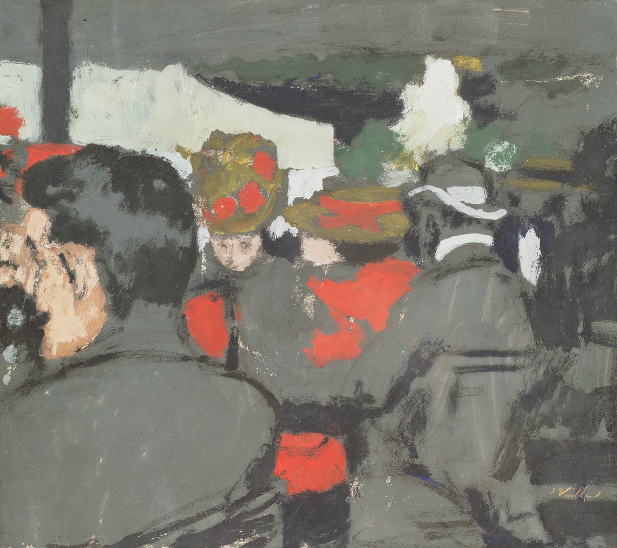Kawiarnia w Bois de Boulogne, ok. 1893 autorstwa Edouard Vuillard