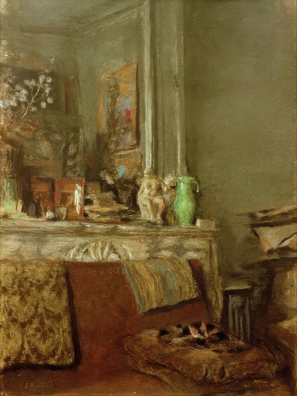 Kominek w Vuillard, place Vintimille autorstwa Edouard Vuillard