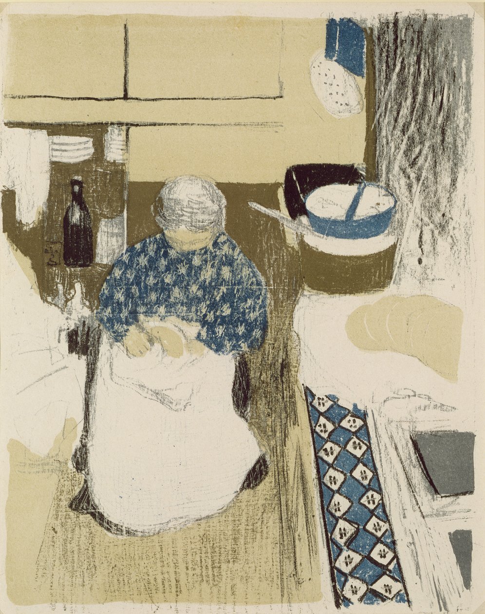Kucharz z „Paysages et Interieurs”, wydana w 1899 r. autorstwa Edouard Vuillard