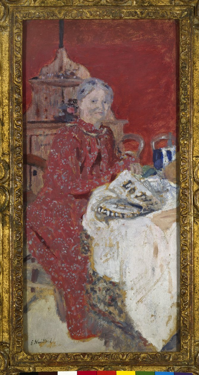 Obiad, lata 90. XIX wieku autorstwa Edouard Vuillard