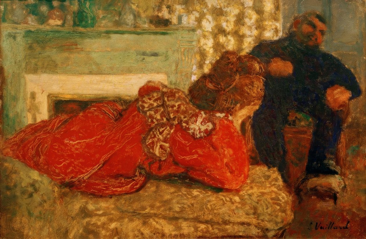 Czerwony szlafrok autorstwa Edouard Vuillard