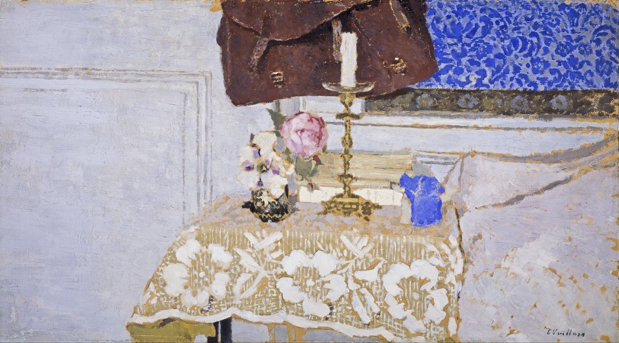 Martwa natura ze świecznikiem (Świecznik) autorstwa Edouard Vuillard