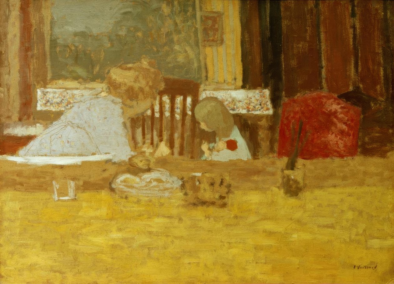 Olga Natanson i jej córka Marcelle autorstwa Edouard Vuillard
