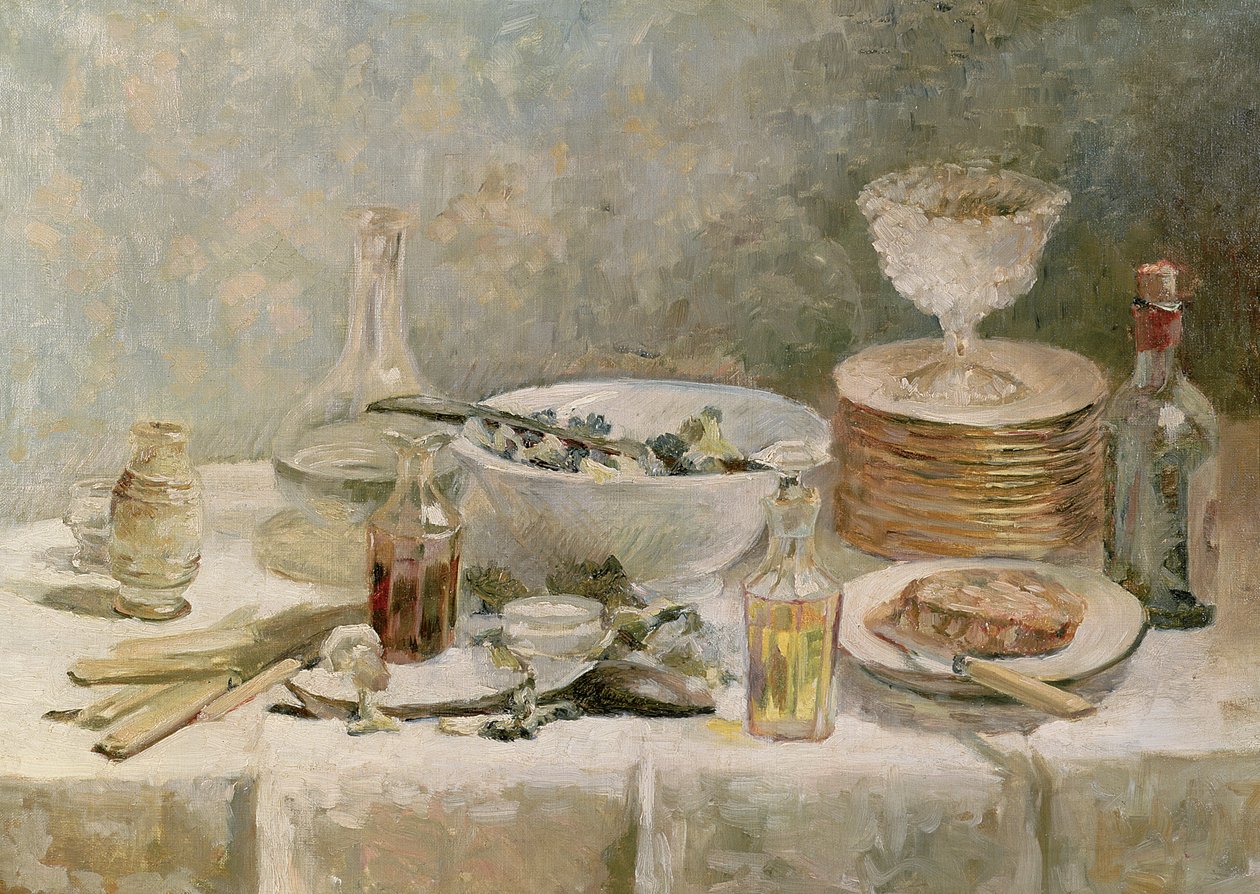 Martwa natura z sałatką, ok. 1887-88 autorstwa Edouard Vuillard