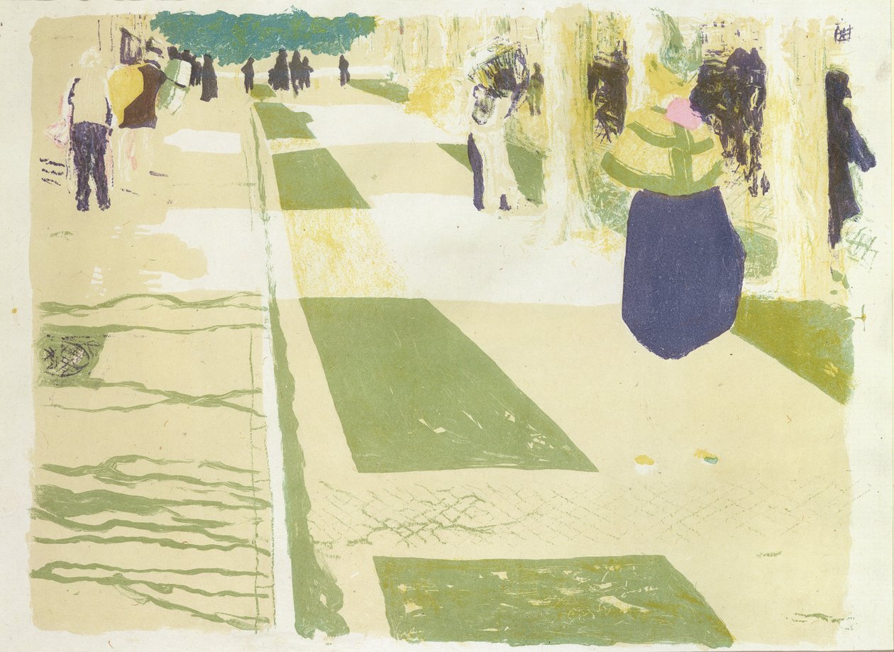 Aleja, 189899 autorstwa Edouard Vuillard
