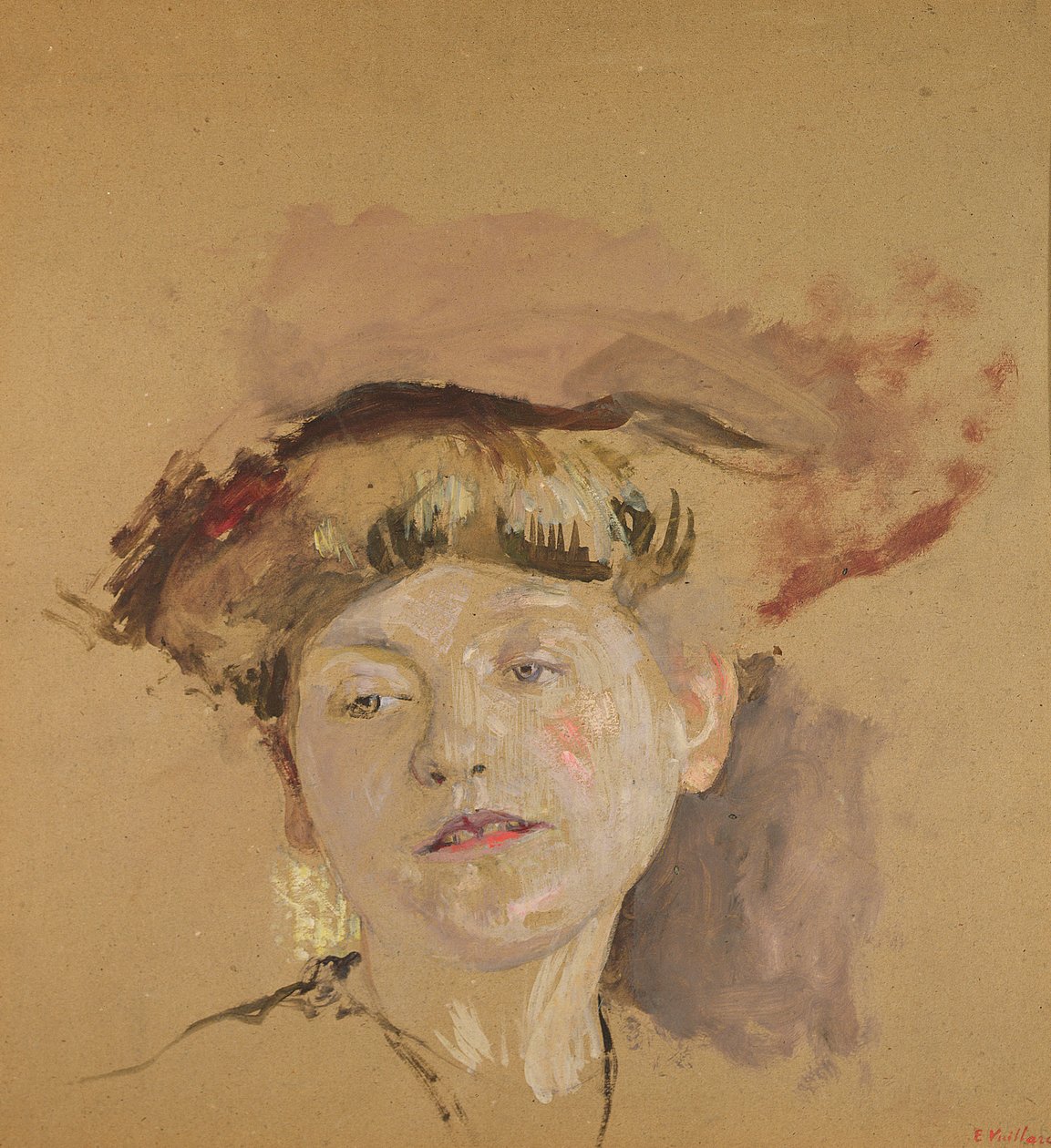 Modelka Blond (olej na papierze) autorstwa Edouard Vuillard