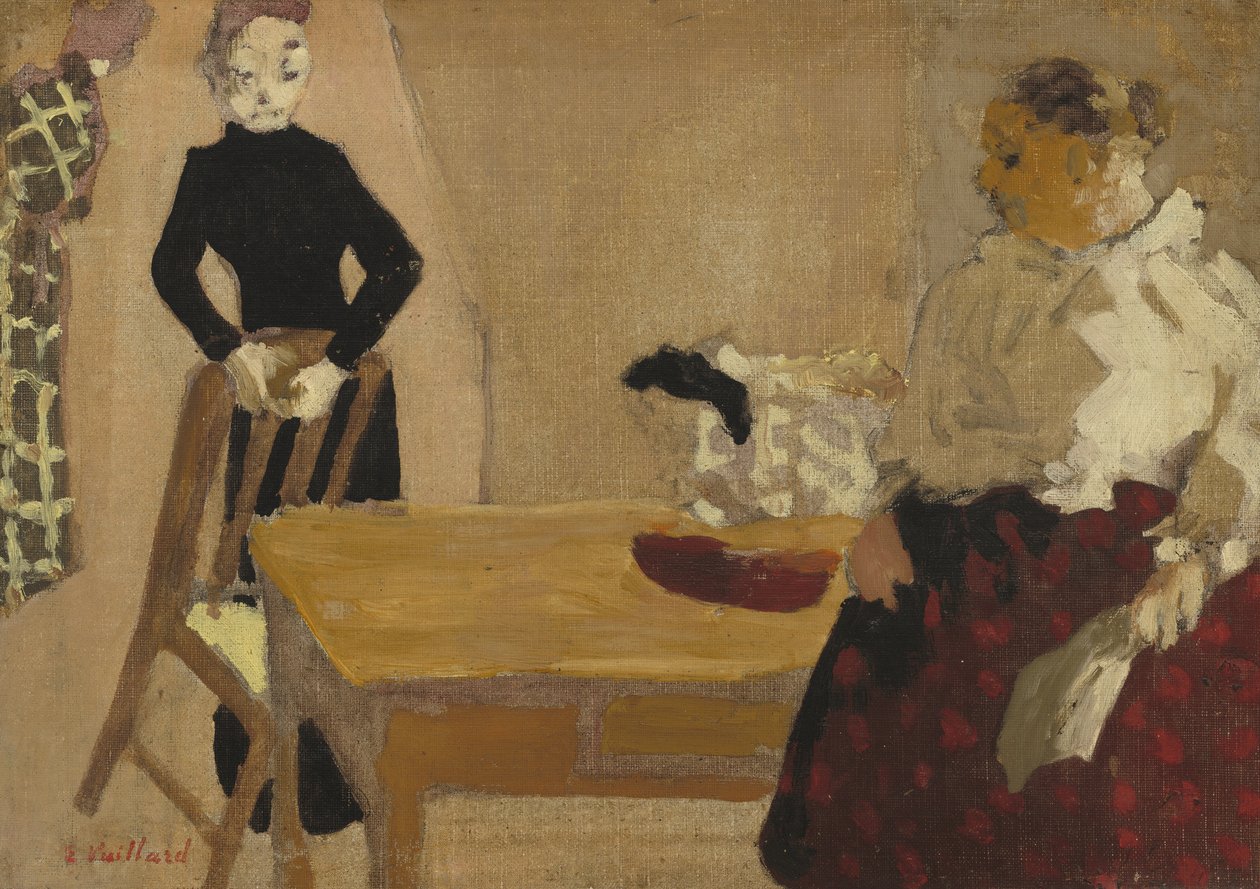 Rozmowa, 1891 autorstwa Edouard Vuillard