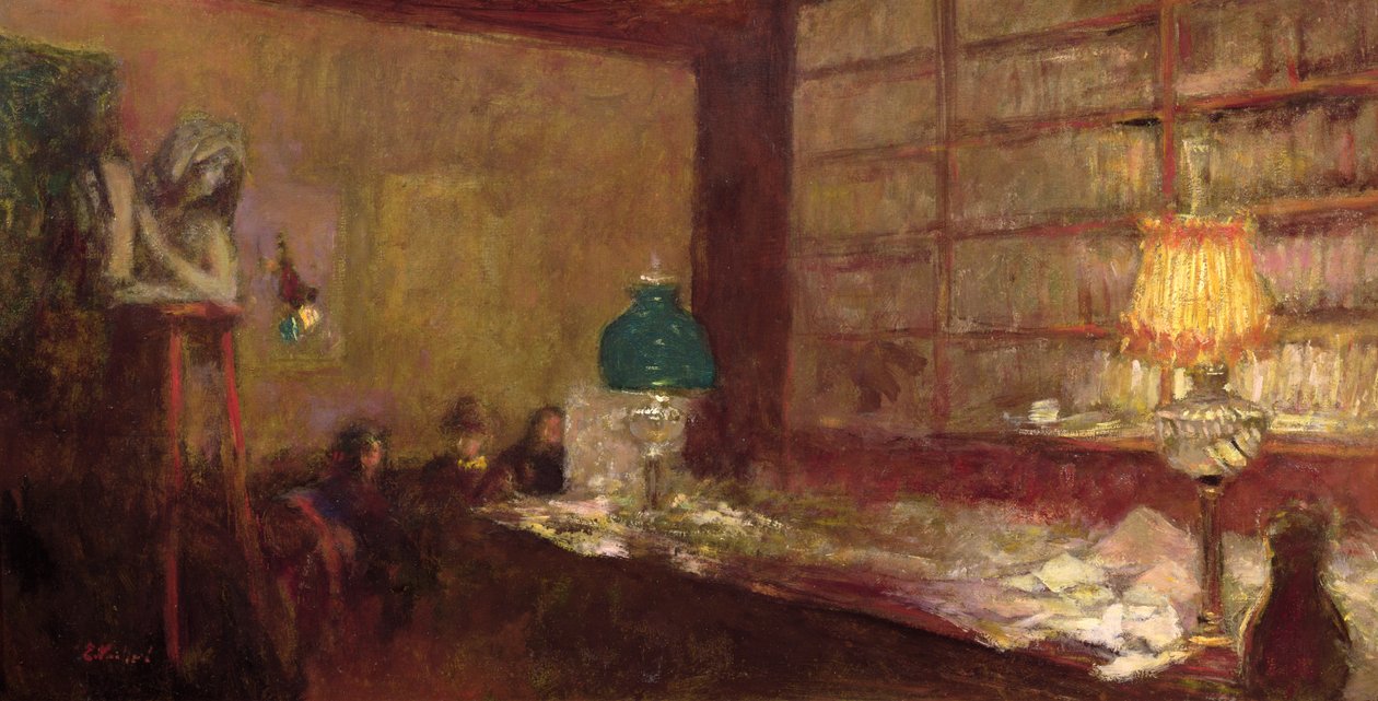 Zielona lampa, ok.1898 r. autorstwa Edouard Vuillard