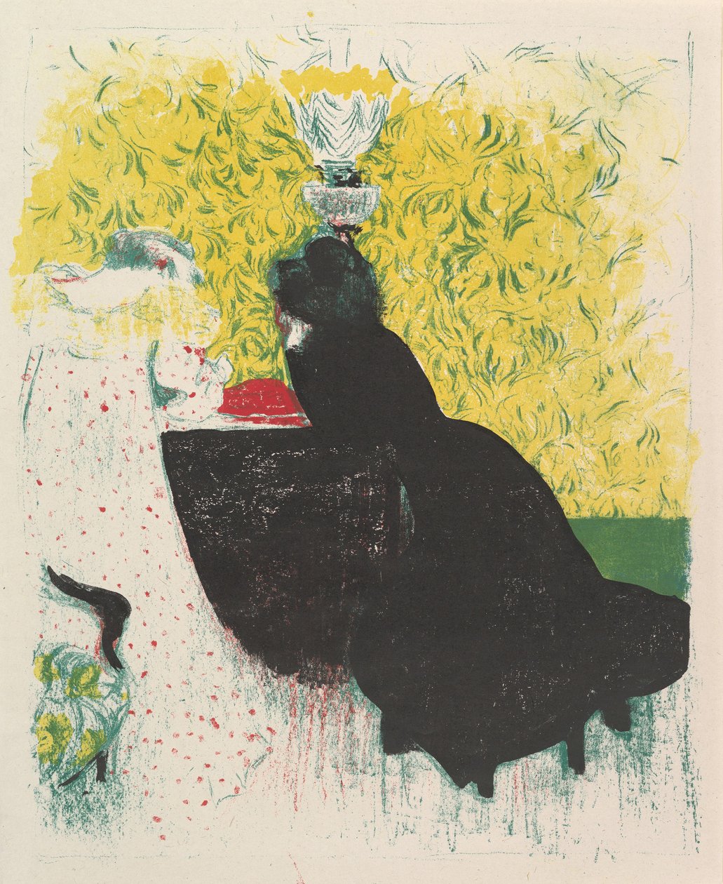 Dwie przyrodnie siostry z cyklu Krajobrazy i wnętrza, 1899 autorstwa Edouard Vuillard