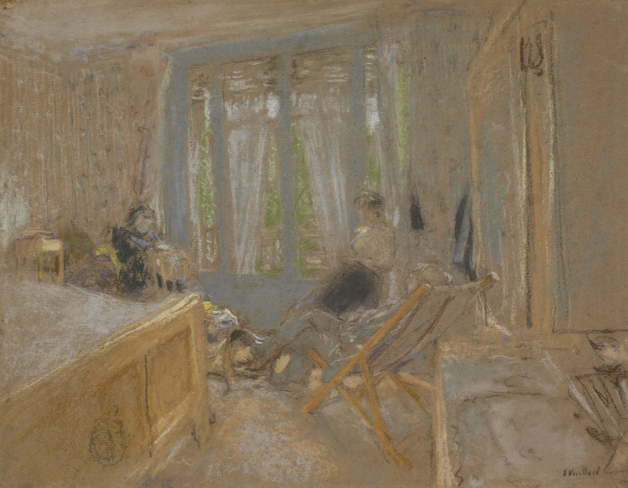 د وویلارډ کورنۍ په کلوسري ډیس جینټس کې، c.1921-24 پولی autorstwa Edouard Vuillard